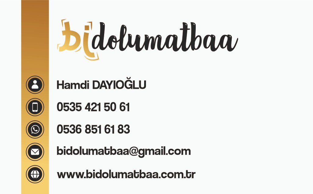BİDOLU MATBAA HİZMETLERİ