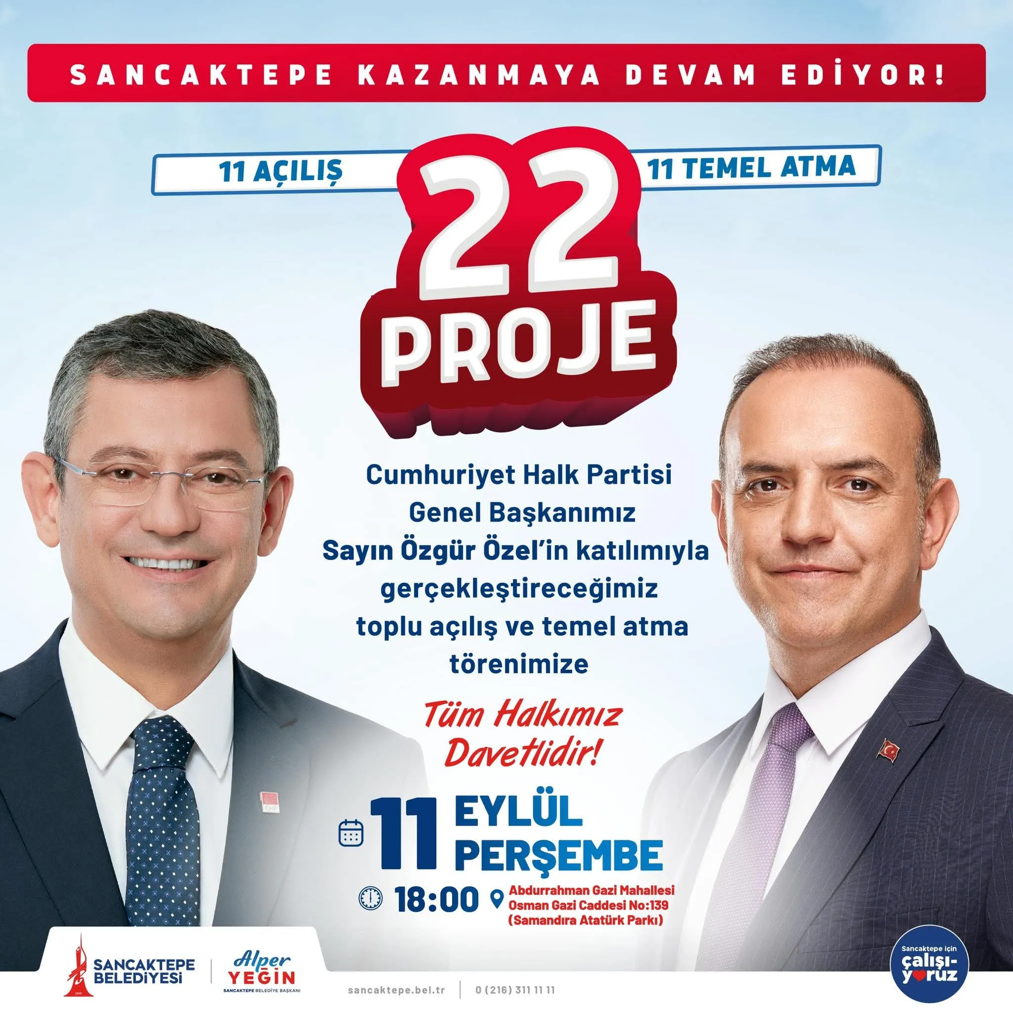 Sancaktepe’de 22 Proje Töreni
